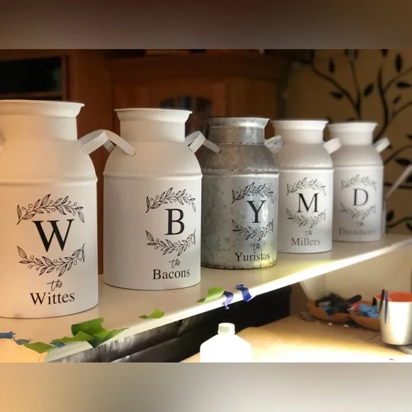 Rare Vintage Style Galvanized Milk Can With American Flag 13.5” x 8.75” - Picture 3 of 13